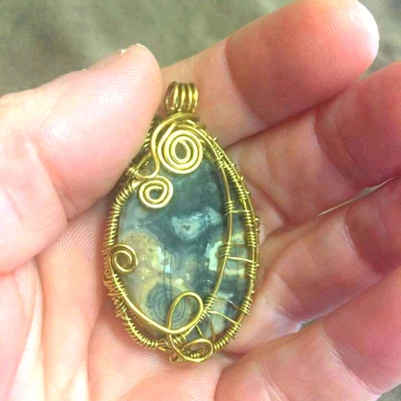 🇨🇦Beautiful Indian Agate Pendant - Picture 2 of 3